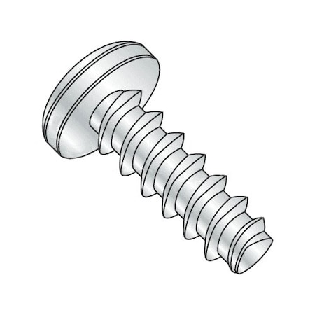 Thread Forming Screw, #6-32 X 5/16 In, Zinc Plated Steel Pan Head Phillips Drive, 20000 PK